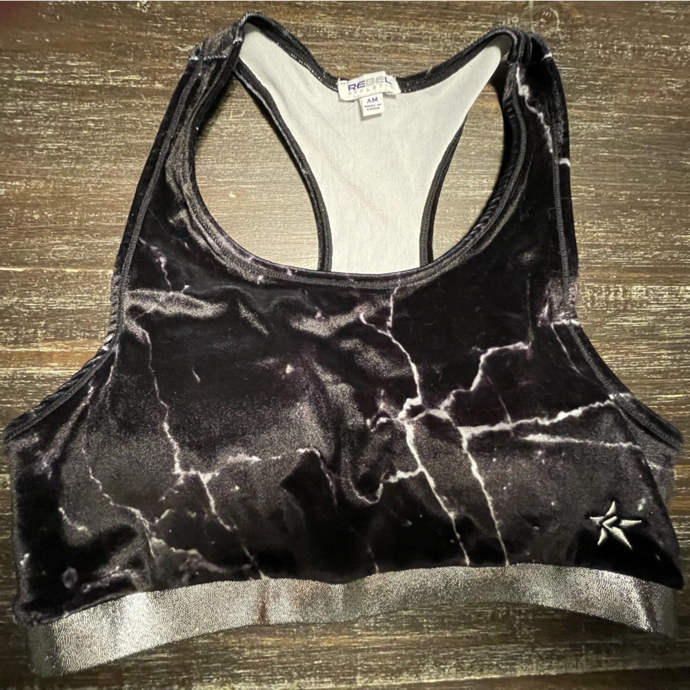Adult medium rebel athletic sports bra